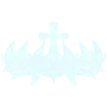 {Glow} Heavenly Polar White Cross Crown