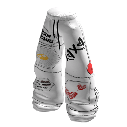 FRAME - Sketch Line Pants ( White ) thumbnail