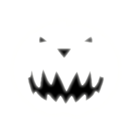 Glowing Scary White Pumpkin Head