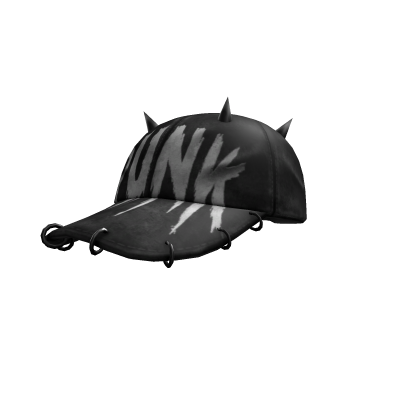 black grunge distressed cap