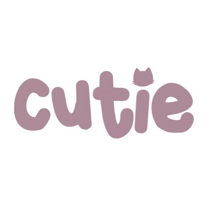 ♡ pink "cutie" hairclip 