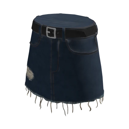 Jean Skirt with Belt Roblox Item Rolimon s