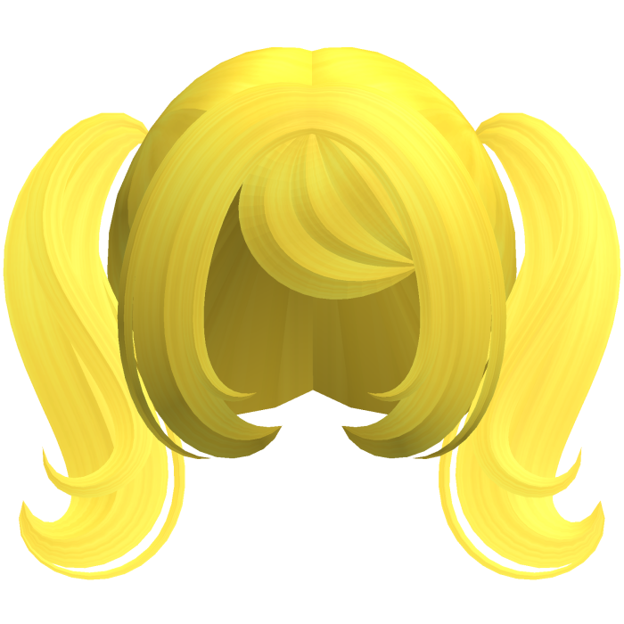Cute Dolly Curly Pigtails (Yellow)