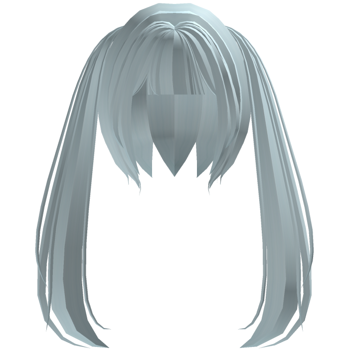 O_o cute moe long pigtails in light blue