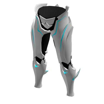♾️ Silver & blue Cyber ninja leggings thumbnail