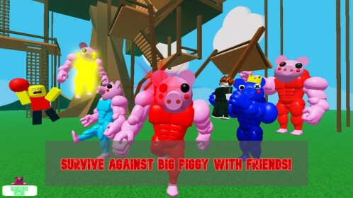 Doors Survival Rainbow Friends Piggy Killer!