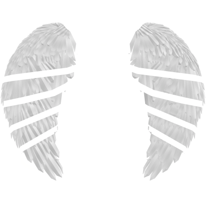 ♡ kawaii big emissive angel wings w white bow Roblox item