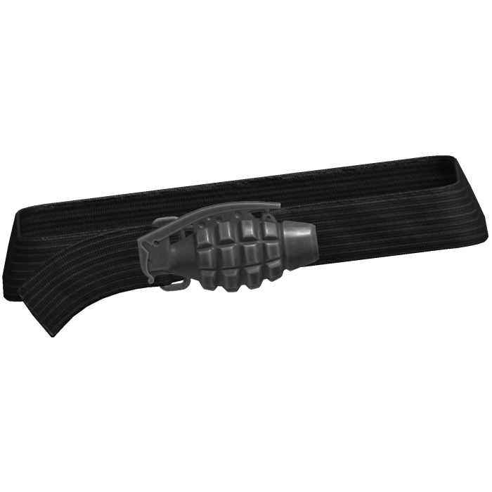 Y2k Grunge Grenade Belt Black 3.0