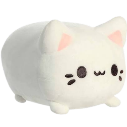 white tasty peach cat plushie transparent Roblox decal