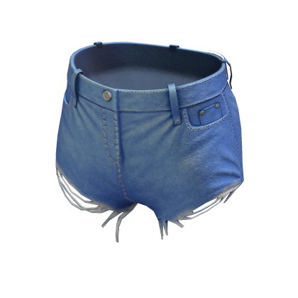 Denim Ripped Shorts - Light Denim thumbnail
