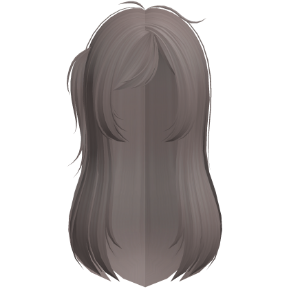 Ash Brown Long Scene Doll Hair W/ Cowlick Roblox item