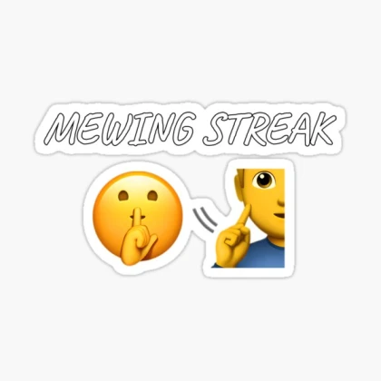Mewing emoji