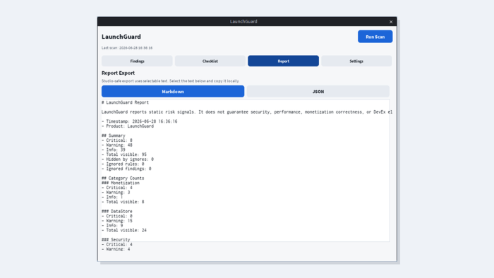LaunchGuard - Pre-Publish Scanner preview 4