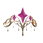 Pink Golden Starry Tiara