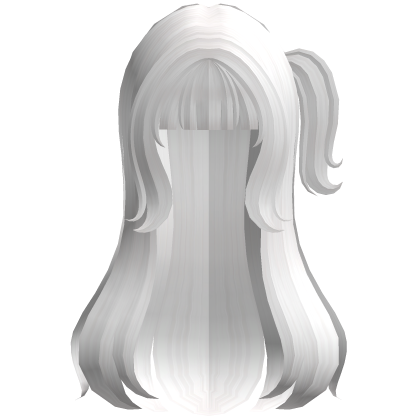 ʚ kawaii hime cutecore side ponytail hair white Roblox item