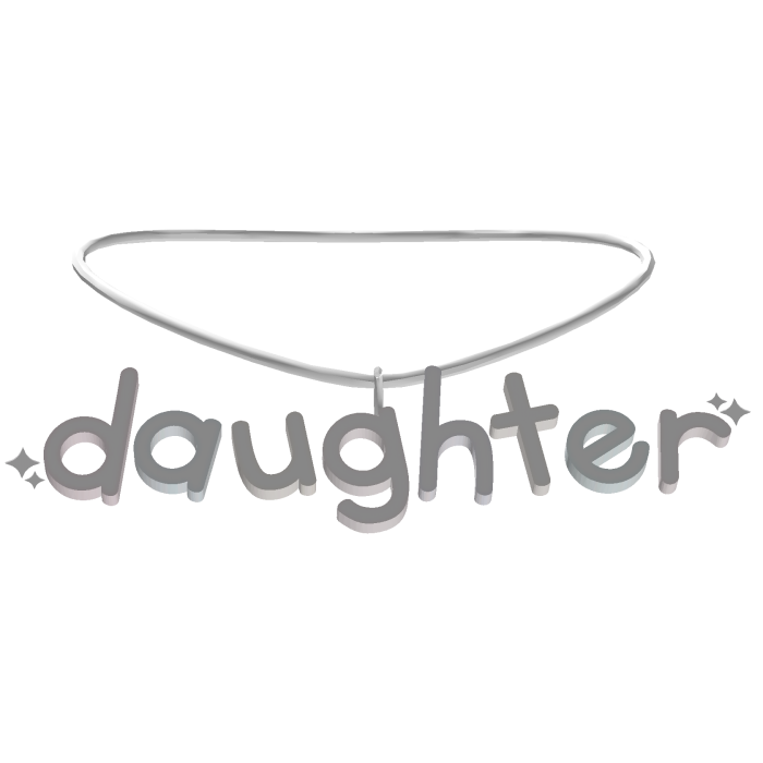 ♡ daughter necklace 3.0