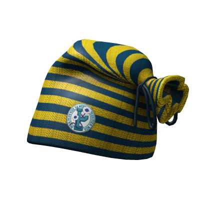 Yellow & Blue Slouched Beanie Roblox item