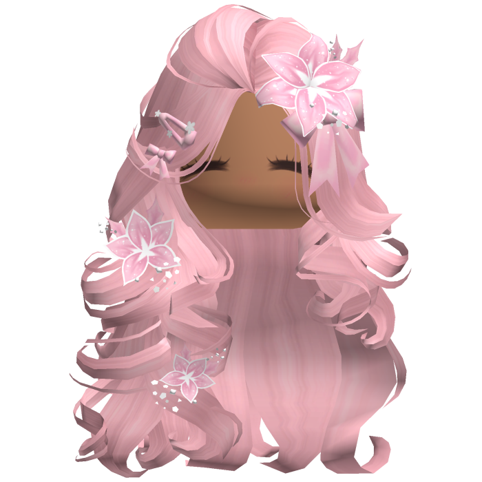 ♡ Christmas Blowout w/ Flowers (Pink)