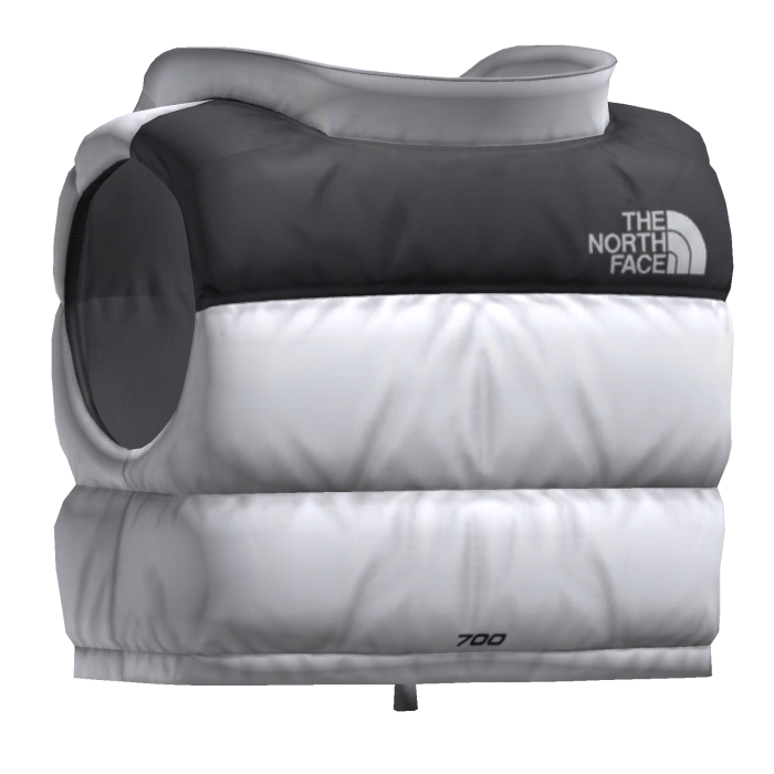 The South Face - White Puffer Jacket [Open]