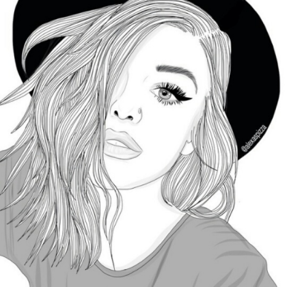 Girl Outline Roblox decal