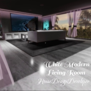 White Modern Living Room [ShowCase]