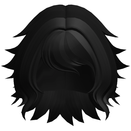 Messy Fluffy Bob Hair (Black)