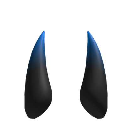 Long Spike Horns - Gradient Blue
