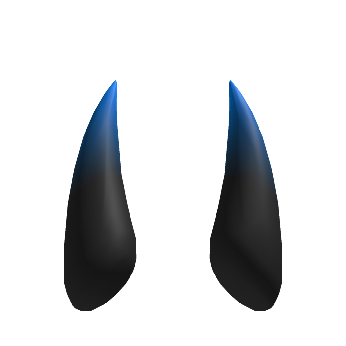 Long Spike Horns - Gradient Blue