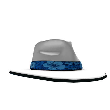 Fedora con diseño hawaiano