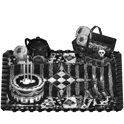 Gothic Vampire Dark Victorian Manor Carpet Black Roblox item