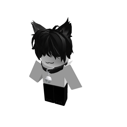 small white cat boy shoulder pet