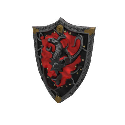 Dark fantasy shield (low poly)