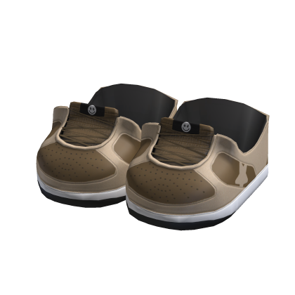 beige & brown sneaker shoes