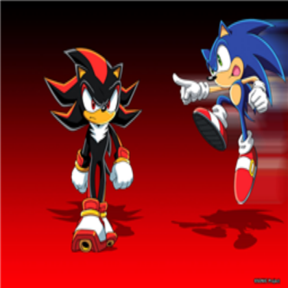 sonic and shadow in cartoon form Roblox decal