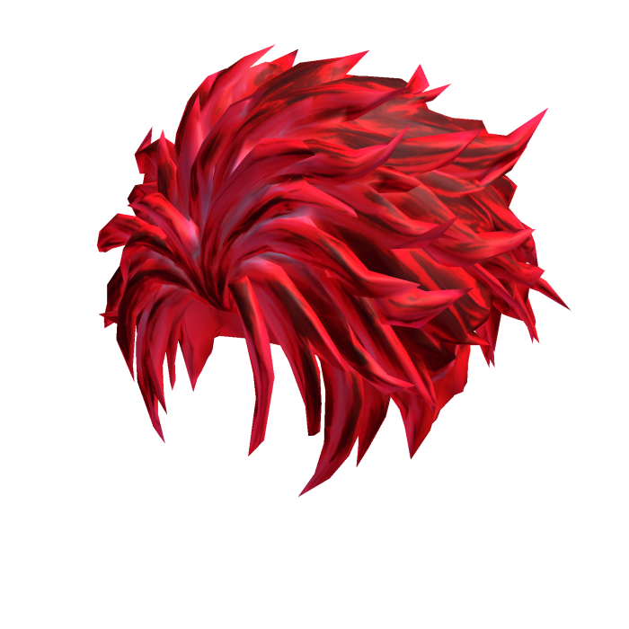 Fluffy red anime hair