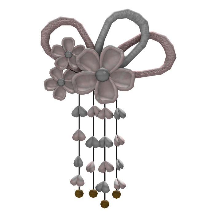 Light Pink Traditional Japanese Flowers Hairpin