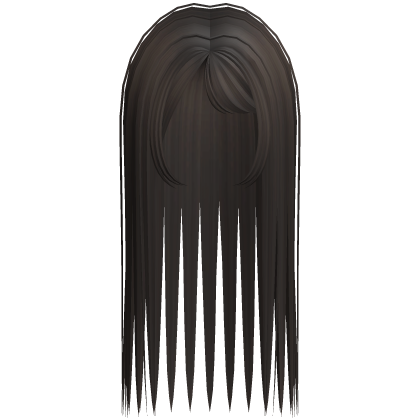 ☆ cute gyaru long y2k emo dark brown Roblox item