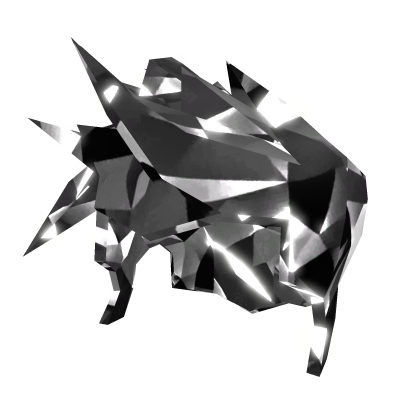 Glowing Emissive Black Sparkle Time Hair Boy