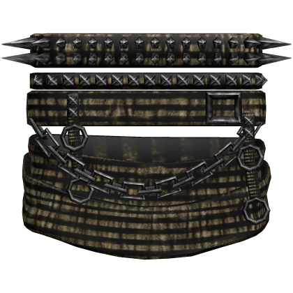 1.0 left gold vkei studded spiked chain armband Roblox item