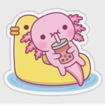Axolotl and duck