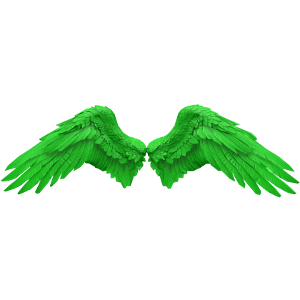 Green Angel Wings