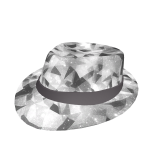 White Diamond Sparkle Time Luxury Fedora 