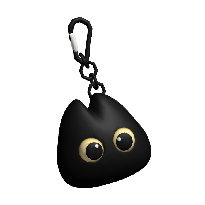 Black Blob Keychain