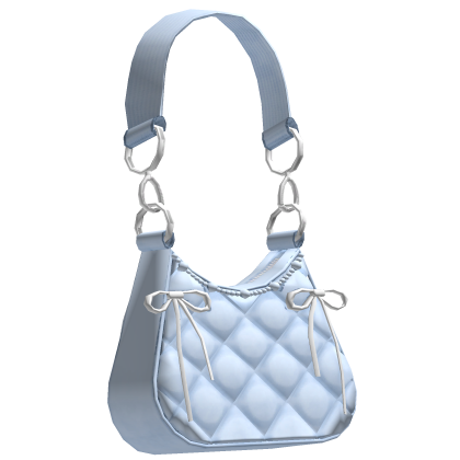 Pastel Blue Padded Pink Purse thumbnail