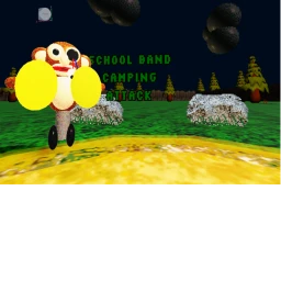 School band camping icon