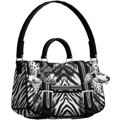 Mc-Bling Zebra Print 2000s Scene Designer Y2K Bag | Roblox Item