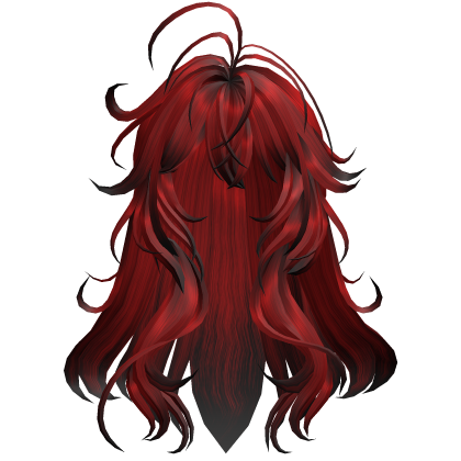 Long Wavy Half Up Hair - Red