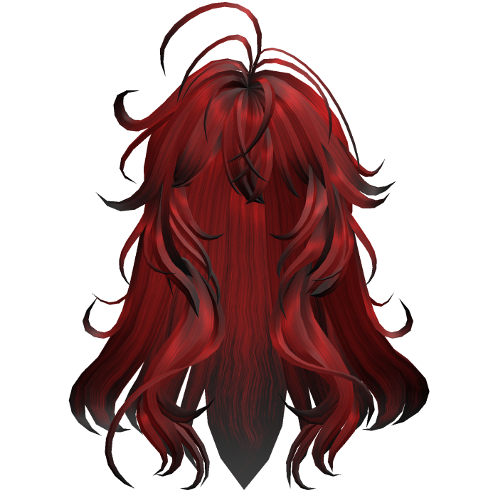 Long Wavy Half Up Hair - Red