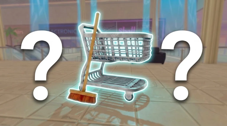Shopping karts + Brooms