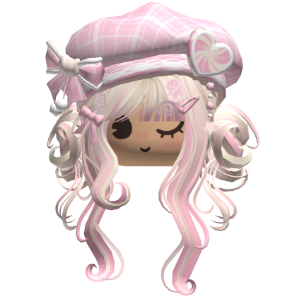 ♡ Christmas Swirly Wispy Buns (Pink Beige)